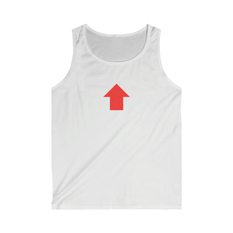 "Challenge Me" Men's Soft style Tank Top (Red)