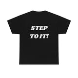 "Action..." Unisex Heavy Cotton Tee (White) (Unisex)