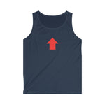 "Challenge Me" Men's Soft style Tank Top (Red)
