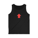 "Challenge Me" Men's Soft style Tank Top (Red)