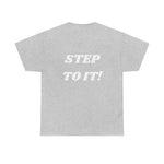 "Action..." Unisex Heavy Cotton Tee (White) (Unisex)