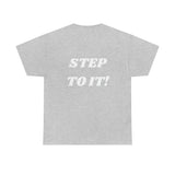 "Action..." Unisex Heavy Cotton Tee (White) (Unisex)