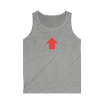 "Challenge Me" Men's Soft style Tank Top (Red)