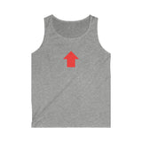 "Challenge Me" Men's Soft style Tank Top (Red)