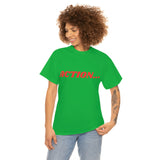 "Action..." Unisex Heavy Cotton Tee (Red)