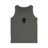 "Challenge Me"  Men's Soft Style Cotten Tanktop (Black )