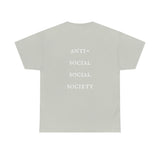 "Look Left" Anti-Social Social Society (Original White Text) (Unisex)