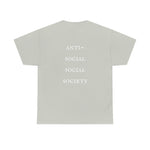 "Look Right" Anti-Social Social Society (Original White Text) (Unisex)