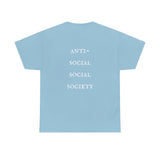 "Look Left" Anti-Social Social Society (Original White Text) (Unisex)