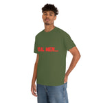 "Real Men" Unisex Heavy Cotton Tee (Red)(Unisex)