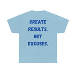 "Real Men" Unisex Heavy Cotton Tee (Blue) (Unisex)