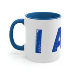 "I AM..." Blue Accent Coffee Mug, 11oz