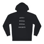 "Look Left" Anti-Social Social Society (Original White Text) (Unisex)